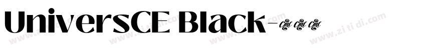 UniversCE Black字体转换